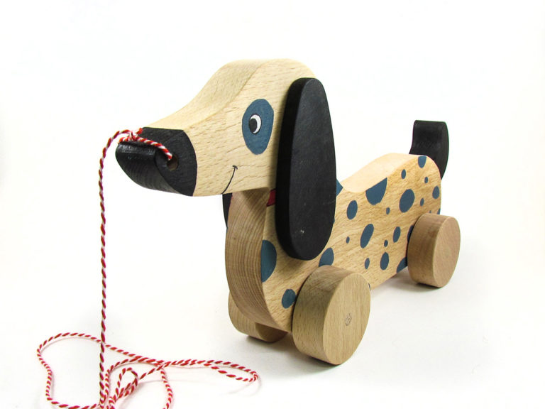 Sausage dog push&pull toy Woodicrafts