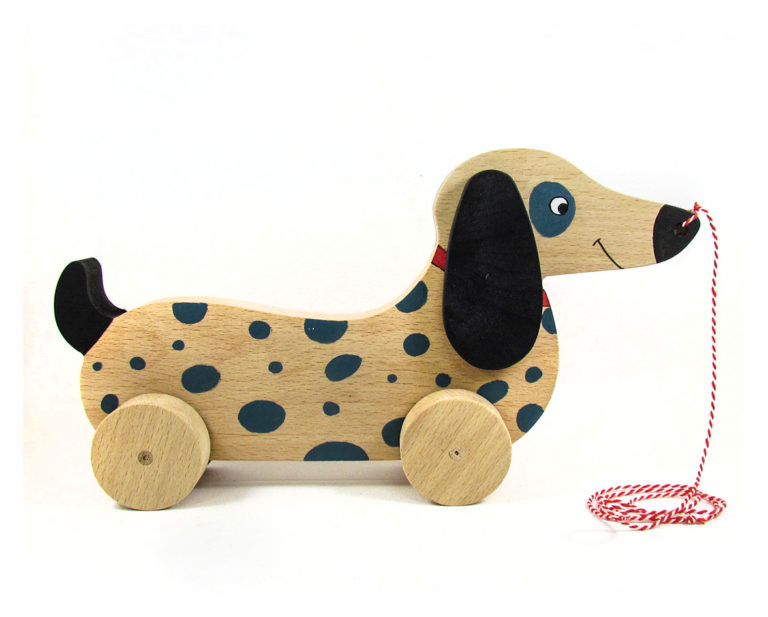 Sausage dog push&pull toy Woodicrafts