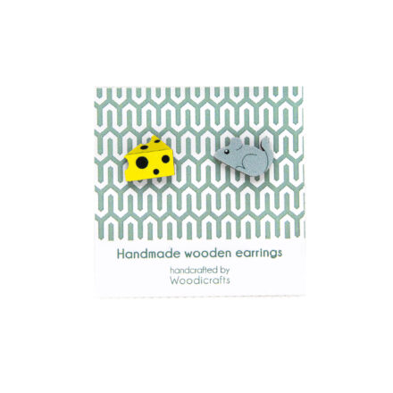 Σκουλαρίκια ποντίκι-τυρί